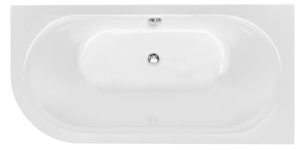 Besco Akrylátová volně stojící vana Avita A-Line CC/NP 150x75 (160x75, 170x75), napouštění přes přepad Rozměry (cm): 170x75, Typ a barva výpustě: McAlpine Click-Clack s napouštěním přes přepad, černá mat, Orientace: Levá