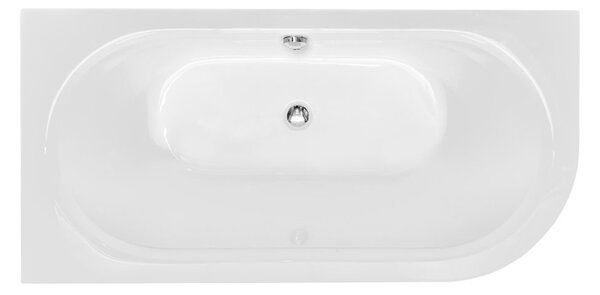 Besco Akrylátová volně stojící vana Avita A-Line CC/NP 150x75 (160x75, 170x75), napouštění přes přepad Rozměry (cm): 170x75, Typ a barva výpustě: McAlpine Click-Clack s napouštěním přes přepad, černá mat, Orientace: Levá
