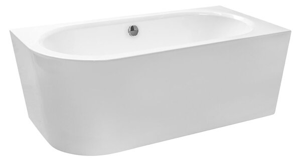 Besco Akrylátová volně stojící vana Avita A-Line CC/NP 150x75 (160x75, 170x75), napouštění přes přepad Rozměry (cm): 170x75, Typ a barva výpustě: McAlpine Click-Clack s napouštěním přes přepad, černá mat, Orientace: Levá