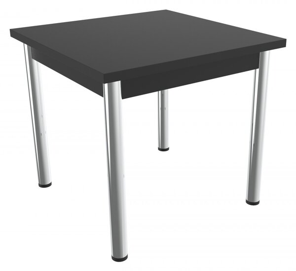 Jídelní stůl čtverec 80 x 80 cm Mosi Černá struktura