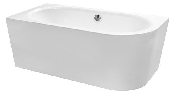 Besco Akrylátová volně stojící vana Avita A-Line CC/NP 150x75 (160x75, 170x75), napouštění přes přepad Rozměry (cm): 170x75, Typ a barva výpustě: McAlpine Click-Clack s napouštěním přes přepad, černá mat, Orientace: Levá