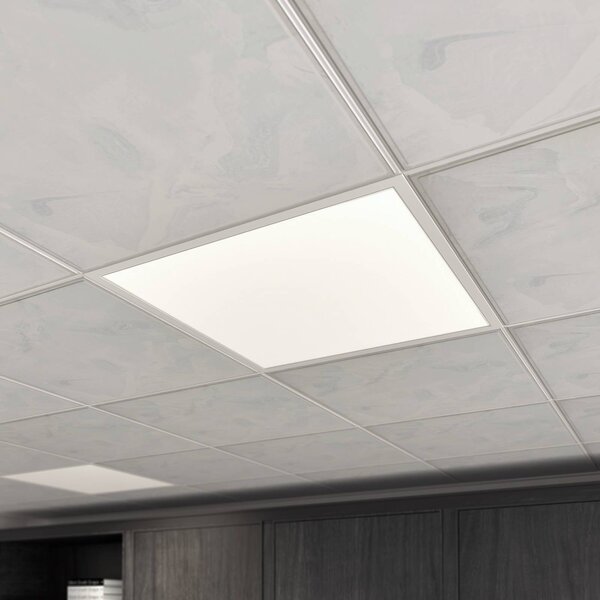 Arcchio LED vkládací panel Vinas, 62 cm, bílý, hliník,, stmívatelný, Bílá / opál, Pracovna / kancelář, Plast