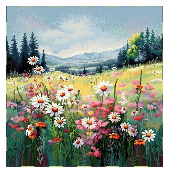 Gobelínový povlak na polštář 42x42 cm Eden 1426 Barva Vícebarevná Rozměry 42x42 cm
