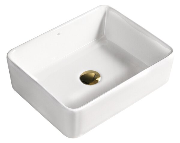 BPS-koupelny Keramické umyvadlo na desku HYD-LO-WH-480 48x37 cm, bílé