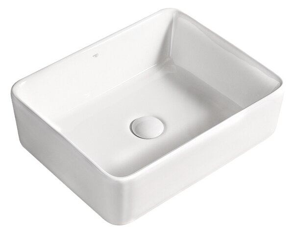 BPS-koupelny Keramické umyvadlo na desku HYD-LO-WH-480 48x37 cm, bílé