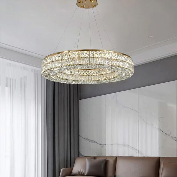 Toolight Toolight, LED stropní svítidlo 60cm APP1568-CP, zlatá, OSW-06979