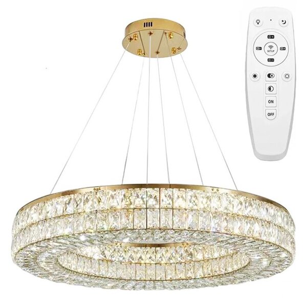 Toolight Toolight, LED stropní svítidlo 60cm APP1568-CP, zlatá, OSW-06979