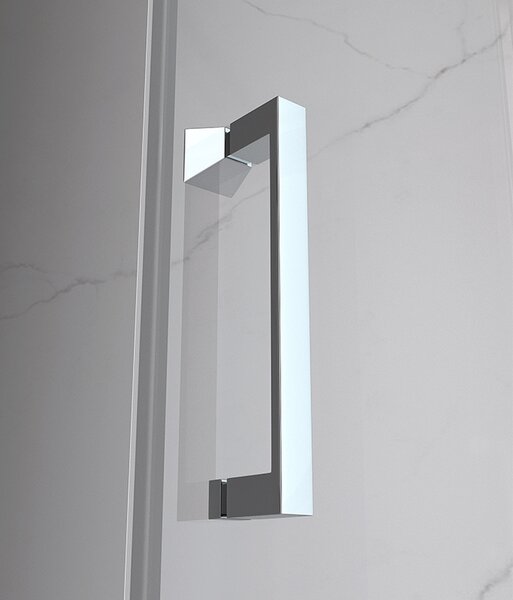 BPS-koupelny Sprchové dveře HYD-KZ17B 80 chrom/transparent pro instalaci do niky - bez vaničky