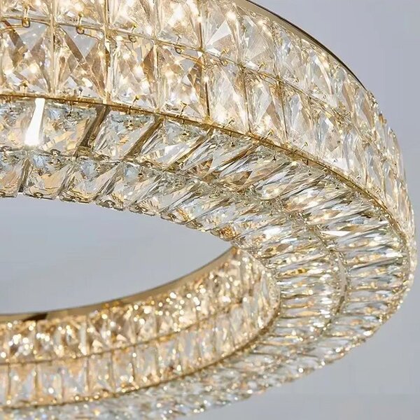 Toolight Toolight, LED stropní svítidlo 60cm APP1568-CP, zlatá, OSW-06979