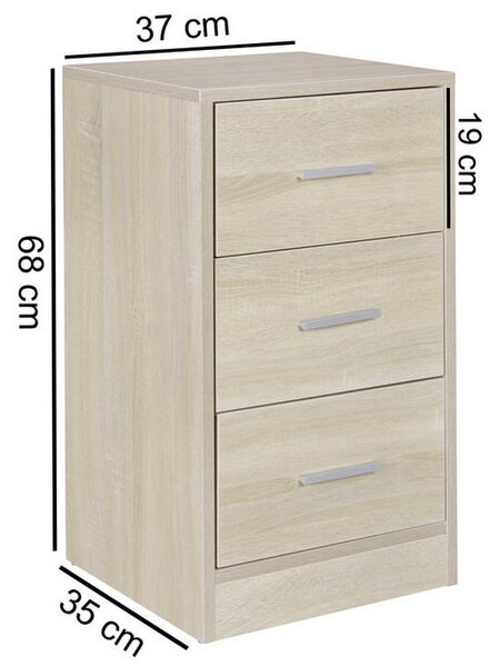 Noční stolek Olav š: 37,5cm dub sonoma