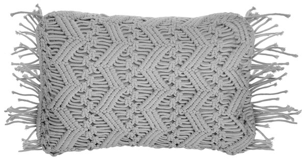 Sada 2 dekorativních polštářů KIRIKKALE Bavlna 30 x 45 cm Šedá Geometrický vzor