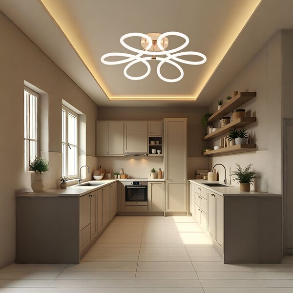 Toolight Stropní LED osvětlení Butterfly G023-C Gold