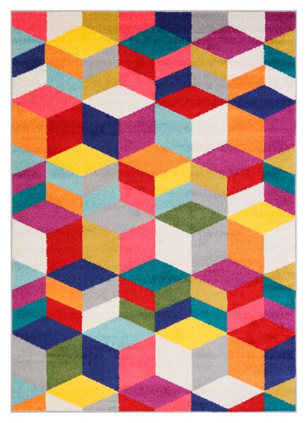 Makro Abra Moderní kusový koberec SALSA 9815A Geometrický vícebarevný Rozměr: 120x170 cm