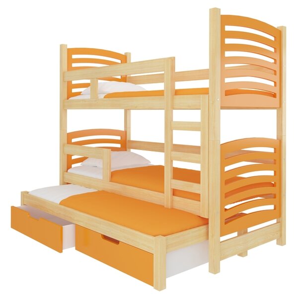 Dětská patrová postel s výsuvným lůžkem Molly 05