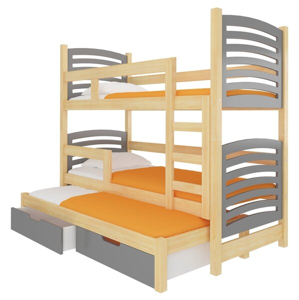 Dětská patrová postel s výsuvným lůžkem Molly 09