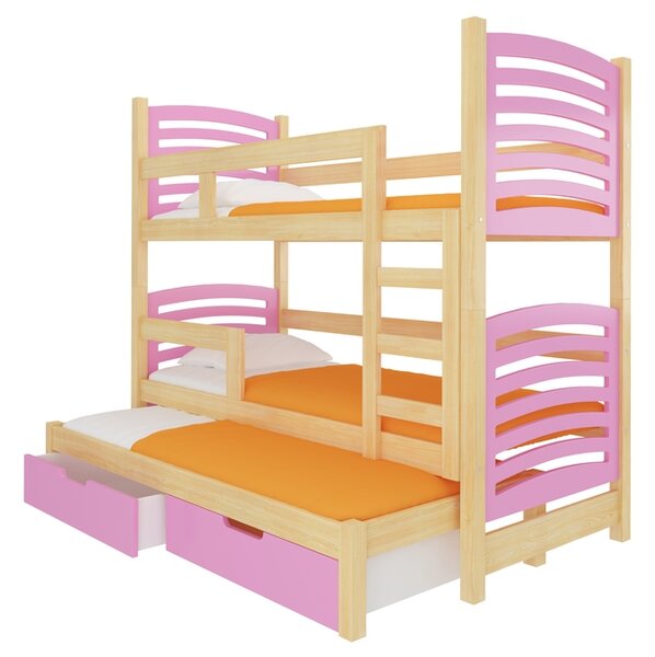 Dětská patrová postel s výsuvným lůžkem Molly 07