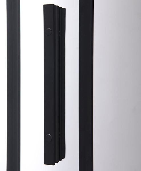 BPS-koupelny Posuvné sprchové dveře PD-NOB HYD-5171 100 cm černá/transparent pro instalaci do niky - bez vaničky