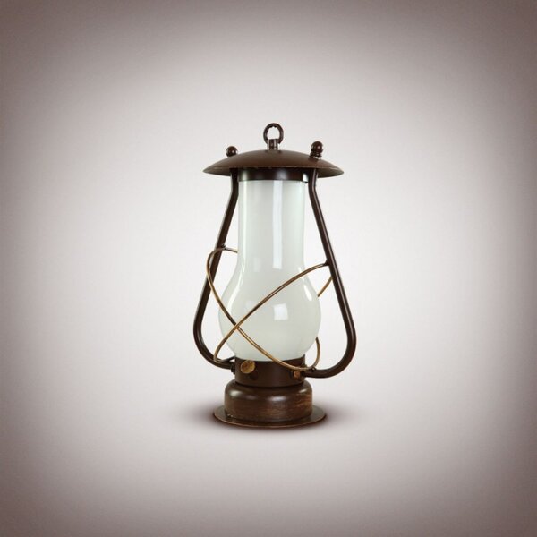 Light for home - Stolní lampa 9400 "Tavern", 1x60W, E27, hnědá, zlatá