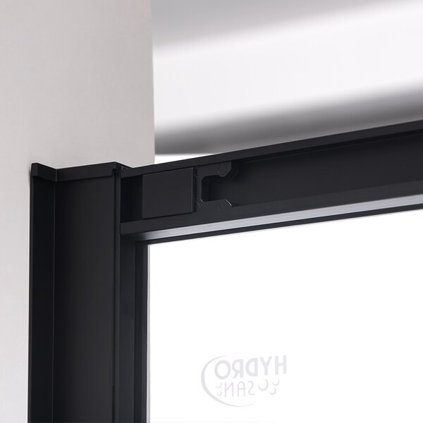 BPS-koupelny Posuvné sprchové dveře PD-NOB HYD-5171 100 cm černá/transparent pro instalaci do niky - bez vaničky
