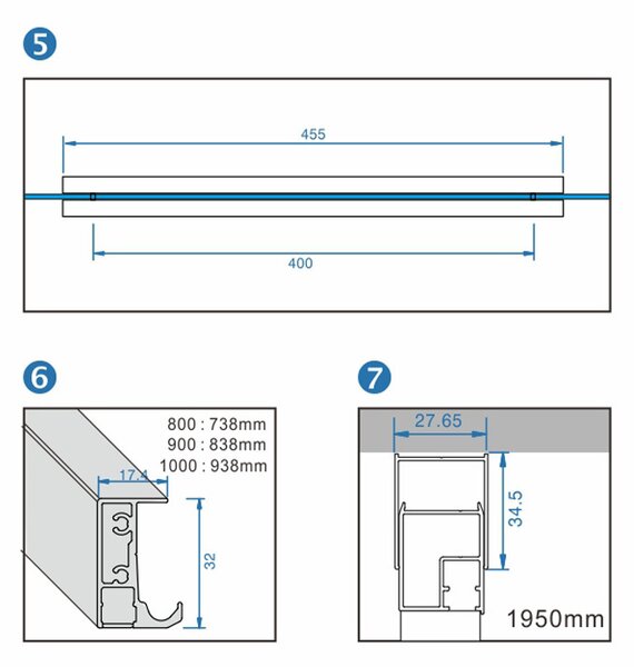 BPS-koupelny Čtvercový sprchový kout HYD-SK16A 80x80 černá/transparent - bez vaničky