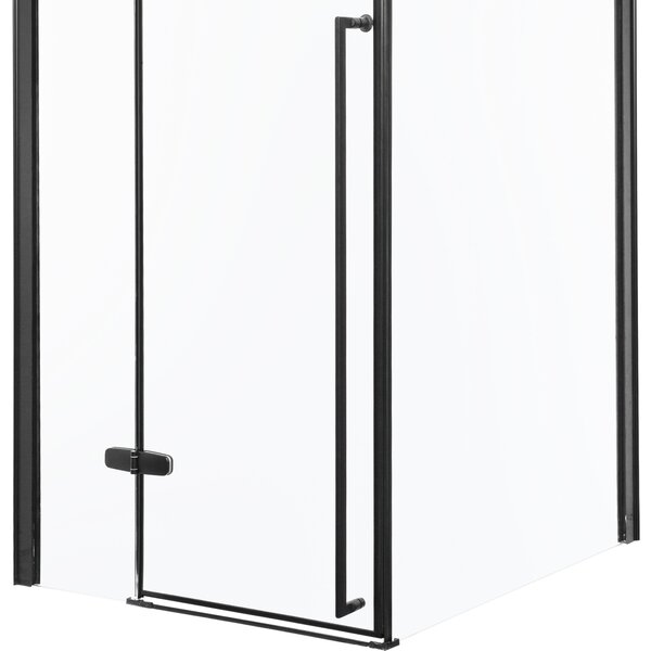 Novoterm Čtvercový sprchový kout NV-Long 80x80 černá/transparent - bez vaničky
