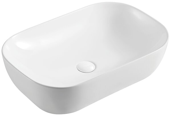 Hydroland Keramické umyvadlo na desku Bora 61x40, bílé