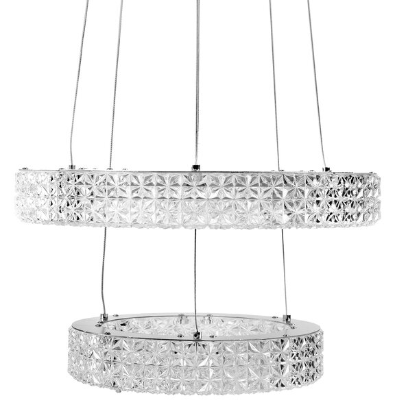 Toolight Toolight, LED křišťálové stropní svítidlo 40cm, 36W, 4000K, 3500 lm, MS006-CP, chromová, OSW-09616