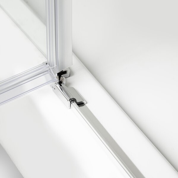 Novoterm Čtvercový sprchový kout NV-Long 80x80 chrom/transparent - bez vaničky