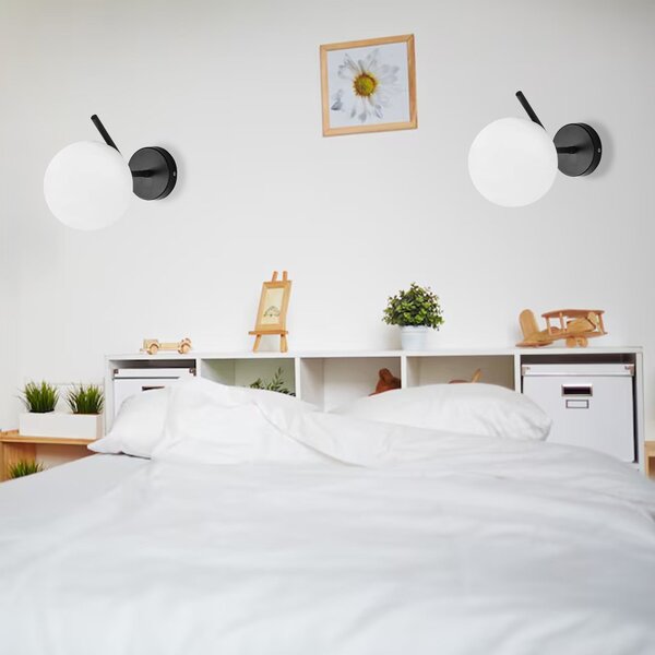 Toolight Rea, Nástěnné svítidlo G099-1W BLACK, OSW-09724