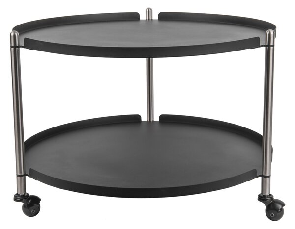 Select Time Černý konferenční stolek s kolečky Vadre