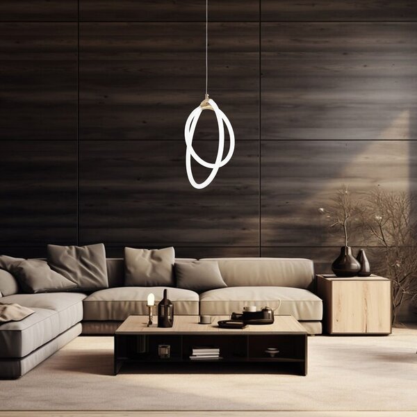 Toolight Designové LED osvětlení Ring G019-CP Gold