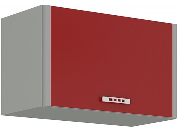Závěsná skříňka do kuchyně 60x40 cm 15 - SCARLET - Bordo / Lišty Hliníkové
