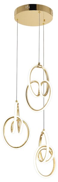 Toolight Toolight, LED závěsné svítidlo G082-3CPR, zlatá, OSW-09741