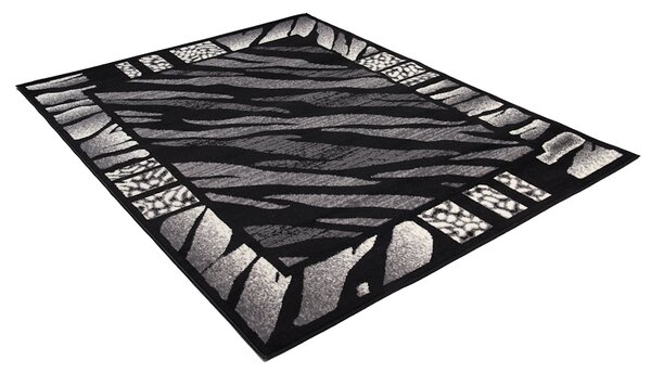 Makro Abra Kusový koberec CHEAP J313B černý Rozměr: 130x190 cm