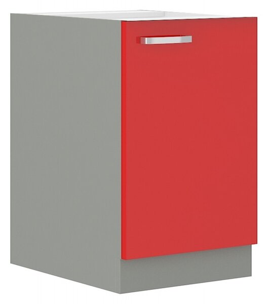 Samostatná kuchyňská skříňka spodní 60 cm 04 - HULK - Červená lesklá