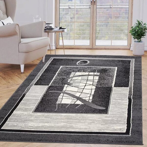 Makro Abra Kusový koberec CHEAP 5118B tmavě šedý Rozměr: 80x150 cm