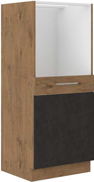 Nízká kuchyňská skříňka na troubu 60 x 145 cm 02 - VISION - Matera / Dub lancelot