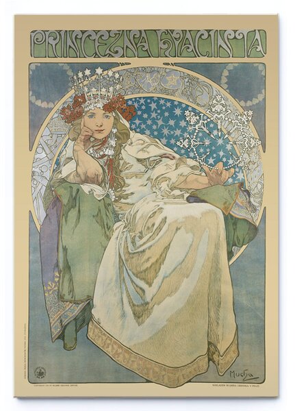 Obraz Alfons Mucha - Princezna Hyacinta (1911)