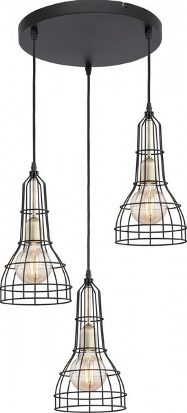 Lustr na lanku LONG 3xE27/60W/230V