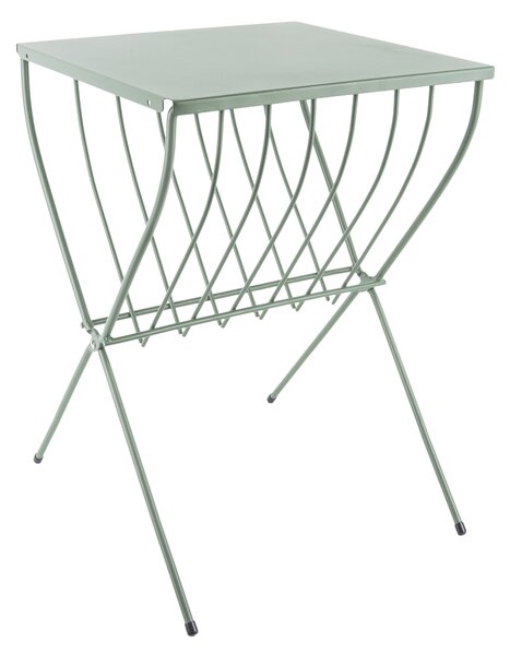 Select Time Zelený kovový odkládací stolek Ropon