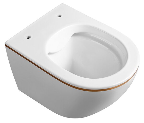 BPS-koupelny Závěsná WC mísa se SoftClose sedátkem HYD-4709, bílá