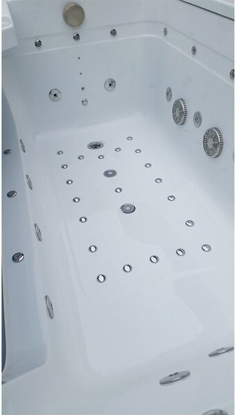 BPS-koupelny Hydromasážní vana HYD-NE912WH 170x90 BÍLÁ s ohřevem vody