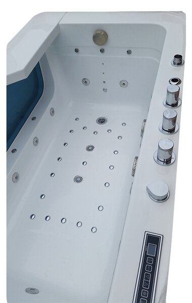 BPS-koupelny Hydromasážní vana HYD-NE912WH 170x90 BÍLÁ s ohřevem vody