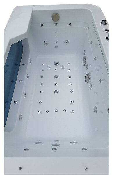 BPS-koupelny Hydromasážní vana HYD-NE912WH 170x90 BÍLÁ s ohřevem vody