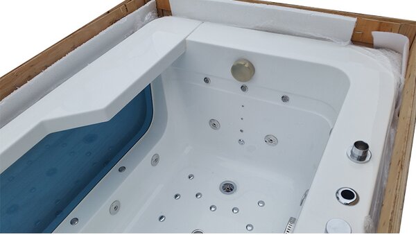 BPS-koupelny Hydromasážní vana HYD-NE912WH 170x90 BÍLÁ s ohřevem vody