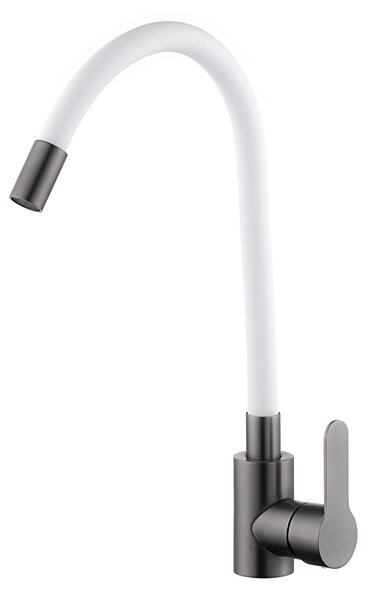 Velazo Dřezová baterie s flexibilním raménkem - VE-8105BW, bílá/grafit