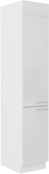 Vysoká skříň kuchyňská 40x210 cm GOREN - Bílá lesklá