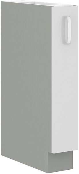 Výsuvná kuchyňská skříňka 15 cm 07 - HULK - Bílá lesklá