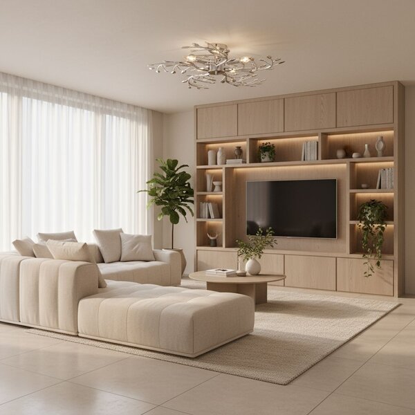 Toolight Stropní osvětlení Modern D73 EBT020-5C chrom
