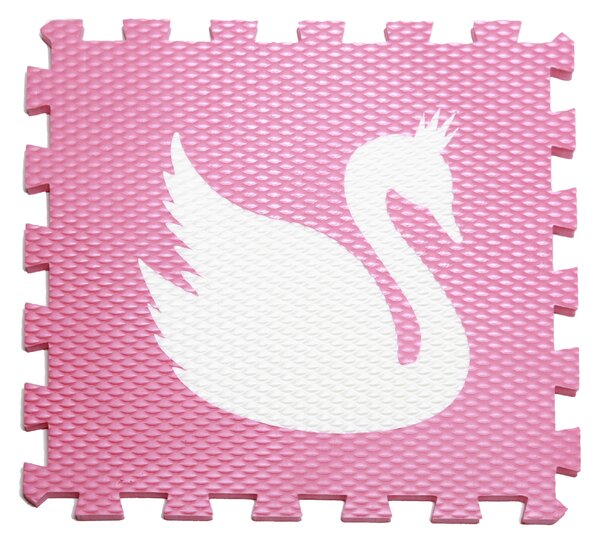 VYLEN Minideckfloor Labuť Růžový s bílou labutí